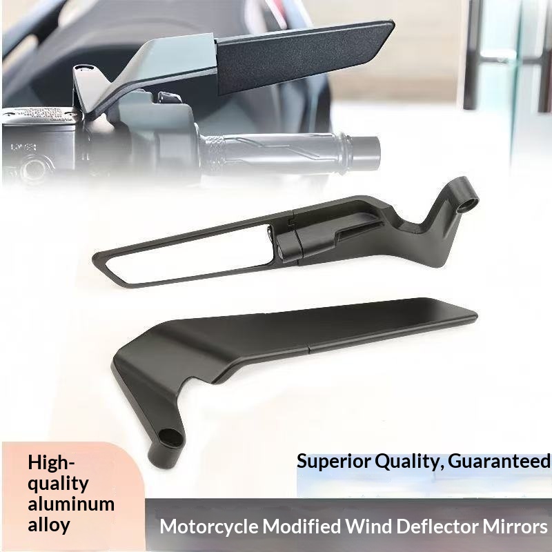 Scooter, Motosiklet, Modifiye Dikiz Aynası, Retro Motosiklet Katlanabilir Sabit Kanatlı Üniversal Reflektör_voghion.com