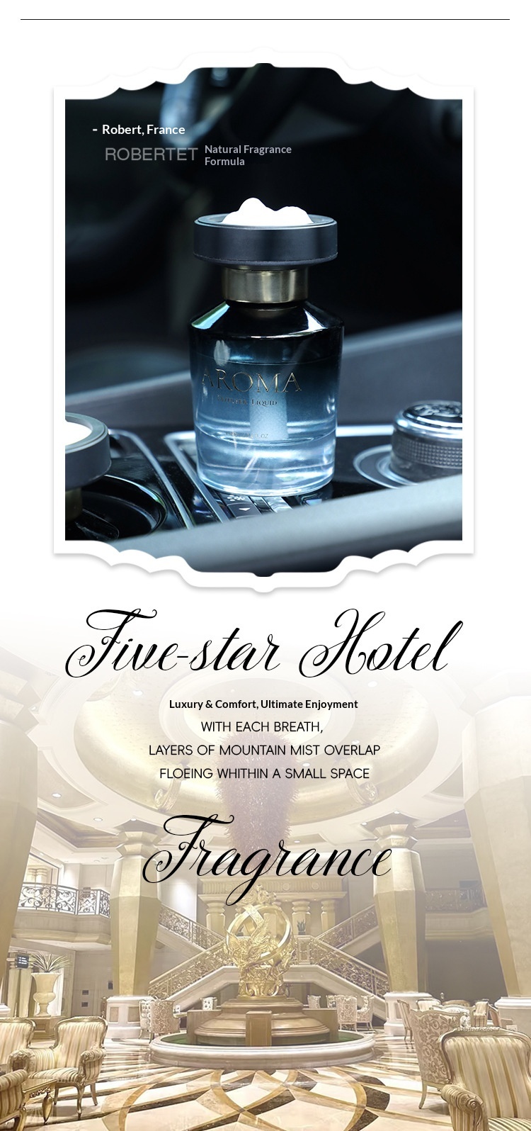 Bil luftfrisker snebjerge premium duft ornament_voghion.com