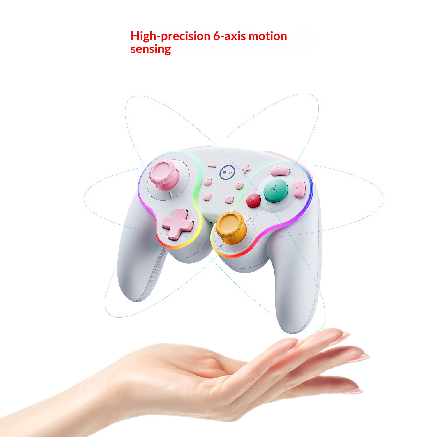 Manette de jeu rétro NGC pour Switch, modèle privé best-seller international, compatible Android et PC, avec effet Hall_voghion.com