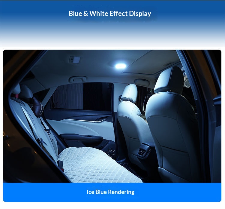 Éclairage LED sans installation pour coffre arrière, plafonnier de lecture intérieur de voiture_voghion.com