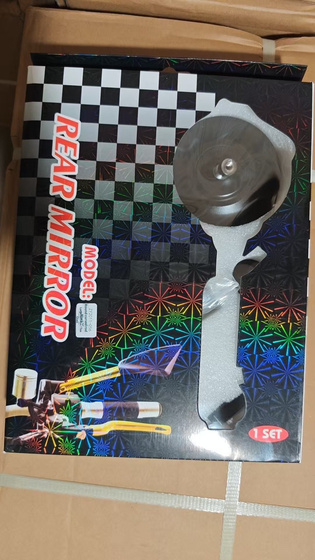 Kit espelho retrovisor dobrável elétrico em alumínio cnc_voghion.com