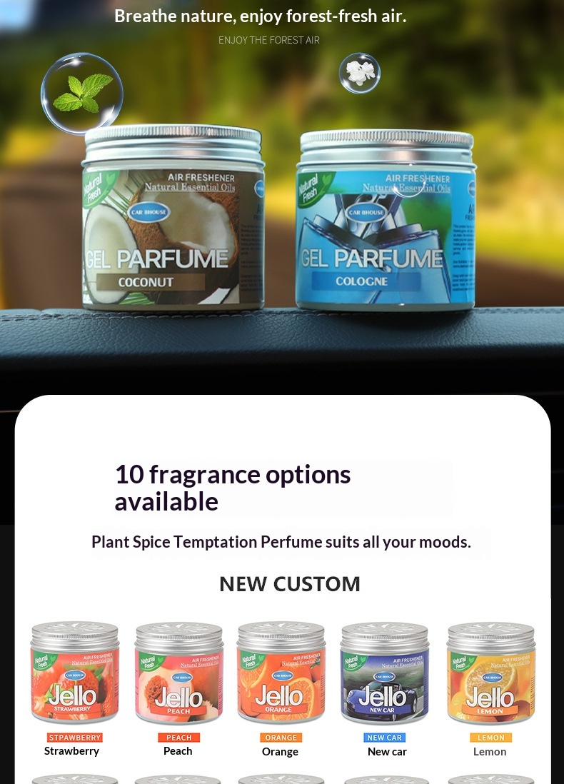 Balsamo solido JELLO Aromaterapia Profumo transfrontaliero per casa e auto Fragranza creativa decorativa_voghion.com