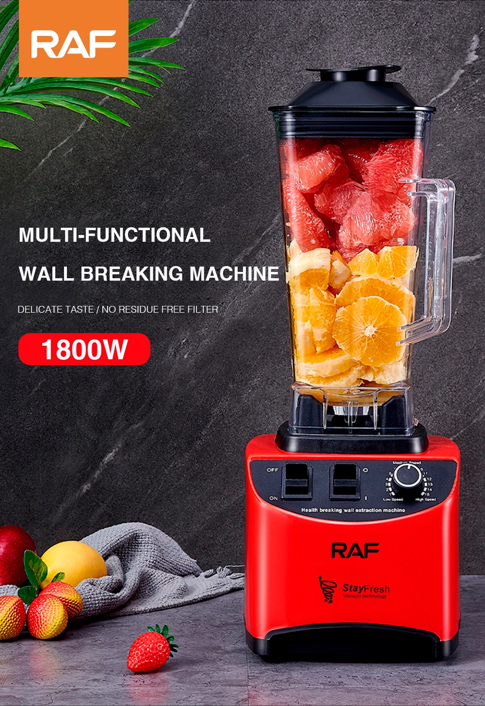 EU Standard Household High-Speed Blender Smoothie Maker Soy Milk Fruit Juicer_voghion.com