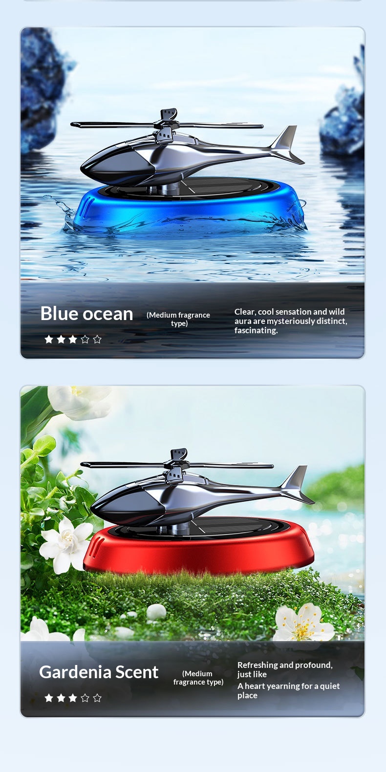 Air Freshener Solar-Powered Perfume Rotating Airplane Ornament Odor Removal Fragrance Long-Lasting Scent In Car_voghion.com
