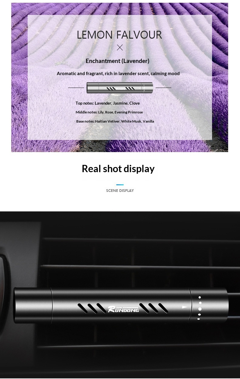 Bil luftfrisker til ventilation duftbalsam langvarig duft_voghion.com