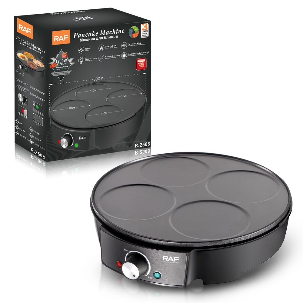 RAF Multifunktions-Toaster/Waffelgerät für den Haushalt, doppelseitig beheizbar, Sandwichmaker, Frühstücksgerät, EU-Standard_voghion.com