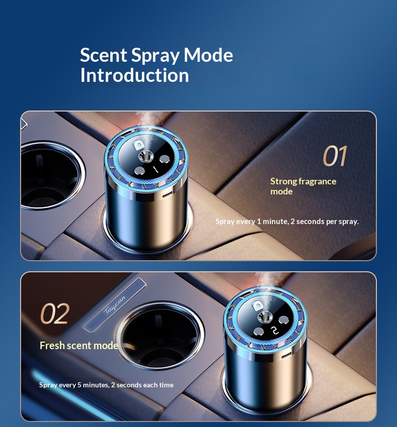 Ai Intelligent Car Air Freshener Automatic Fragrance Diffuser_voghion.com