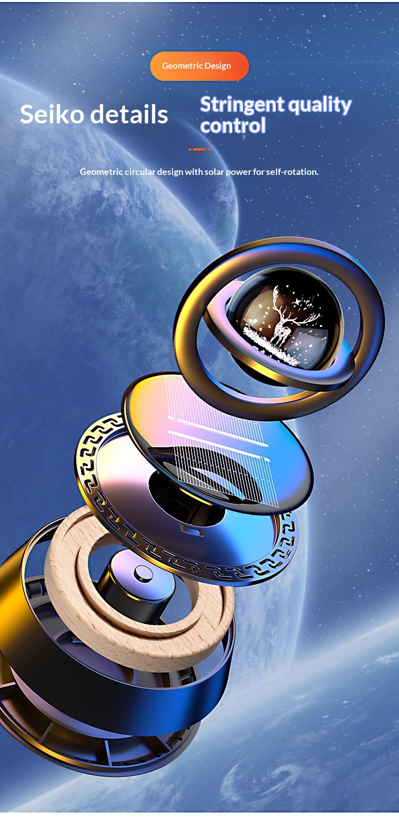 Solar auto luchtverfrisser voor dashboard en interieur_voghion.com