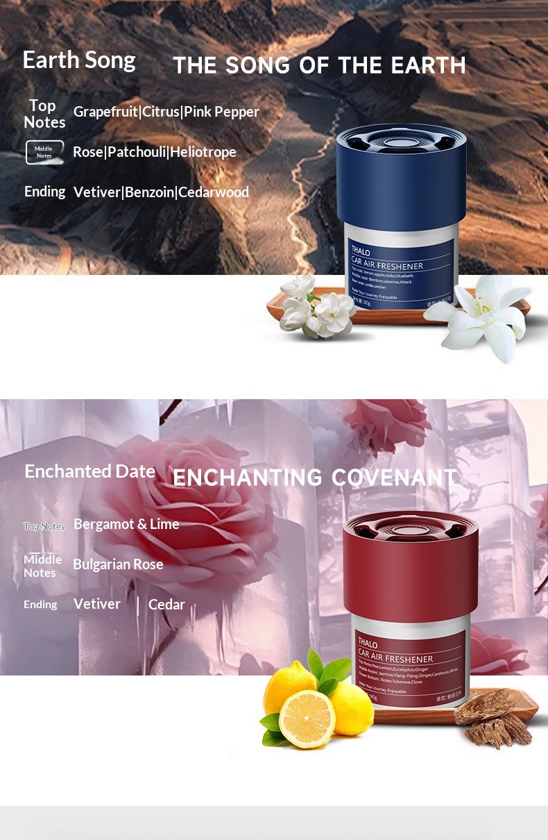 Profumo solido per auto fragranza lussuosa e discreta_voghion.com
