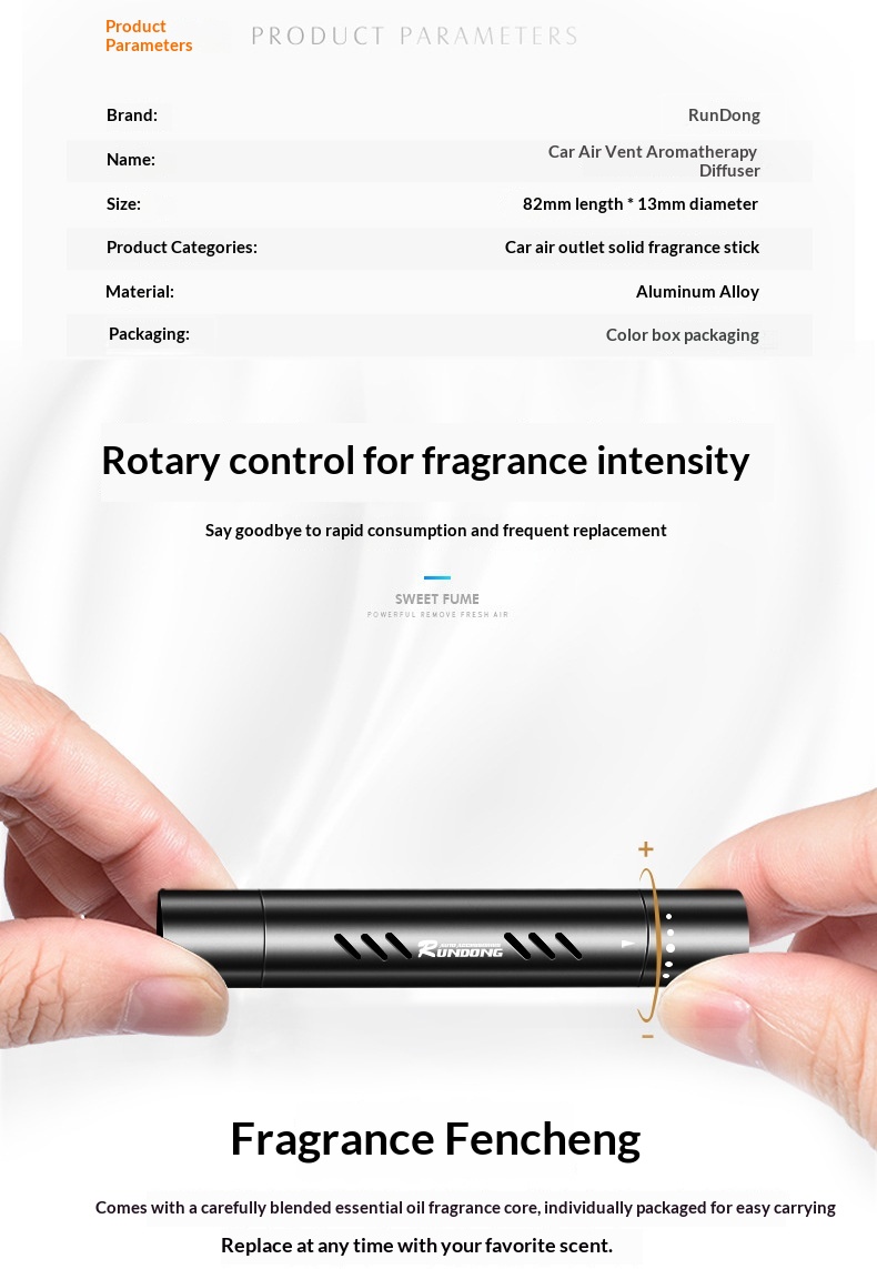 Bil luftfrisker til ventilation duftbalsam langvarig duft_voghion.com