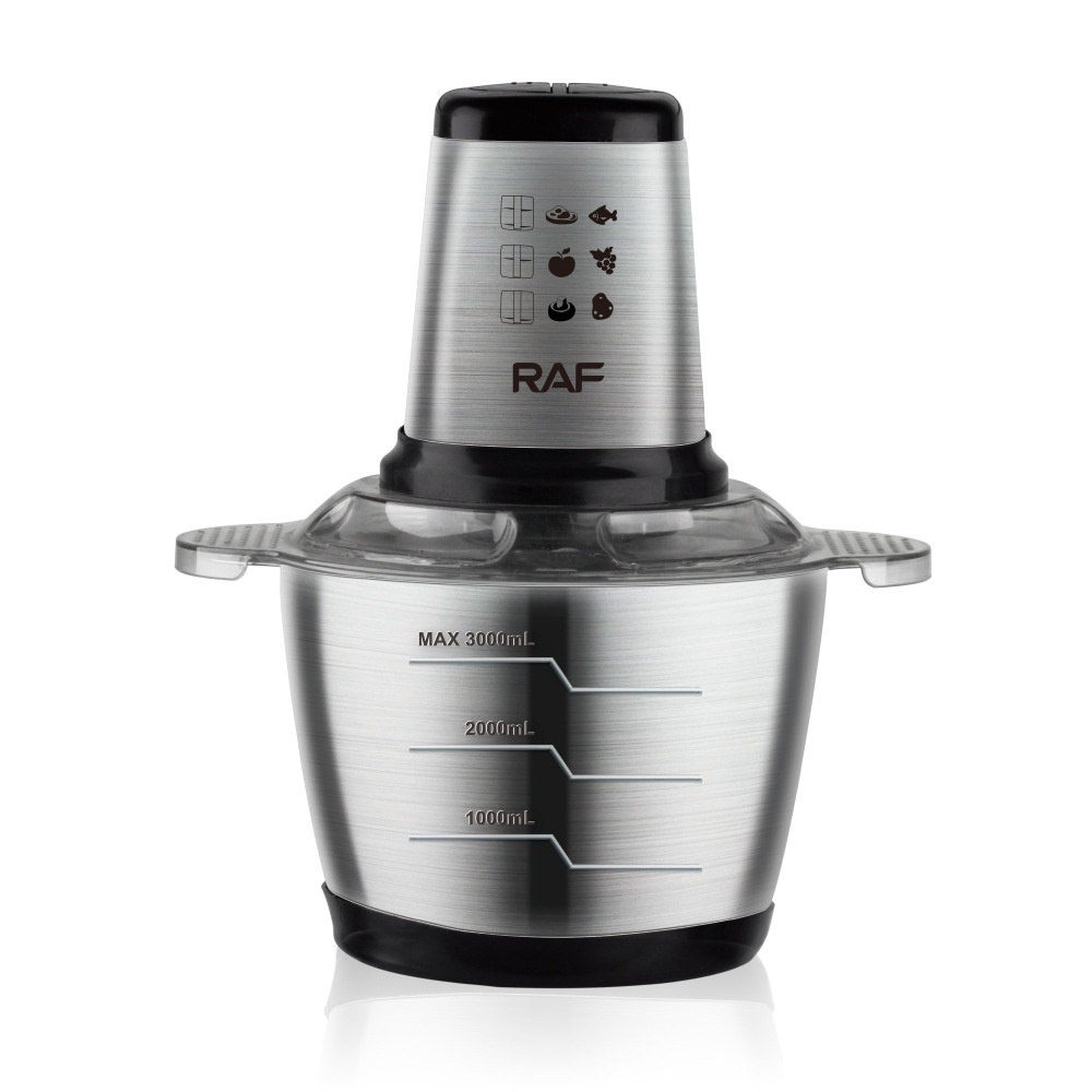 RAF EU Standard Large Capacity Grinder Household Stainless Steel Electric Food Processor Multifunctional Kitchen Meat_voghion.com