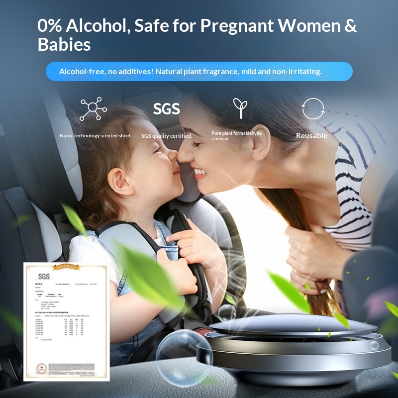 Nuovo profumo a forma di UFO con base in metallo, accessori solidi per auto, vendita all'ingrosso di fragranze._voghion.com