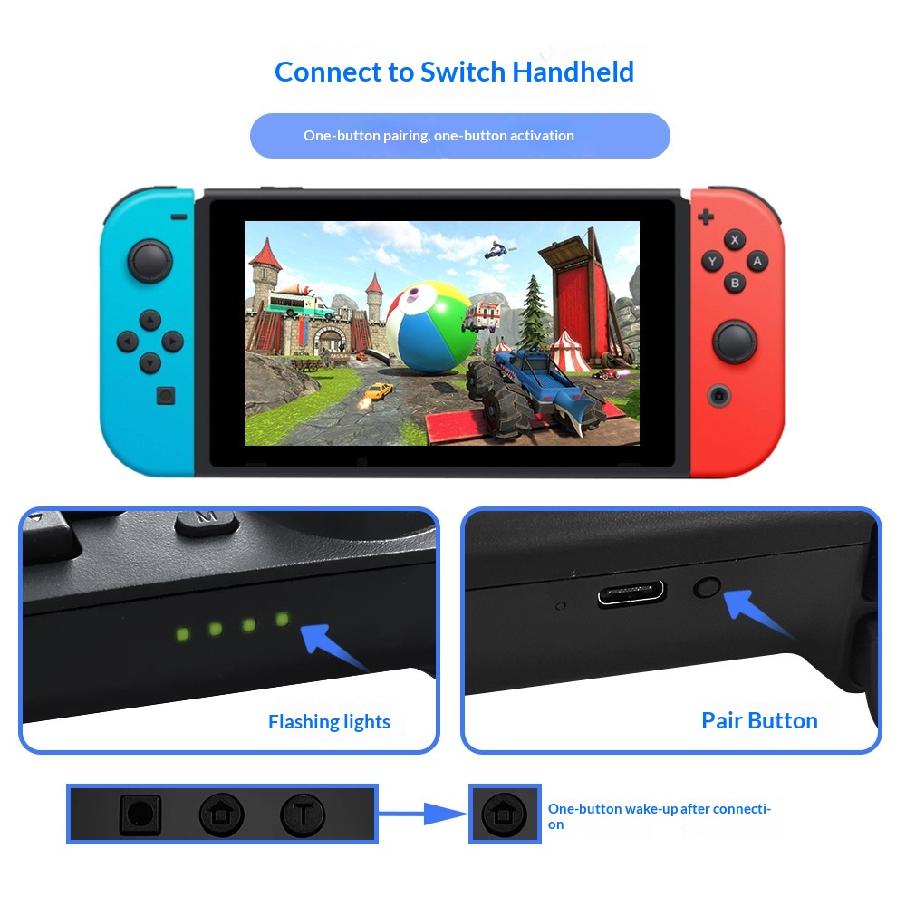SW-Rücktaste, drahtloser Schalter, Pro-Spiel-Aufwachfunktion, Bluetooth-Controller_voghion.com
