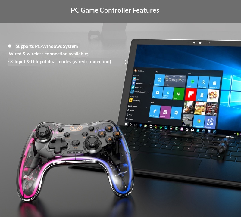 RGB-beleuchteter Bluetooth-Gamecontroller für Android-Mobiltelefone_voghion.com