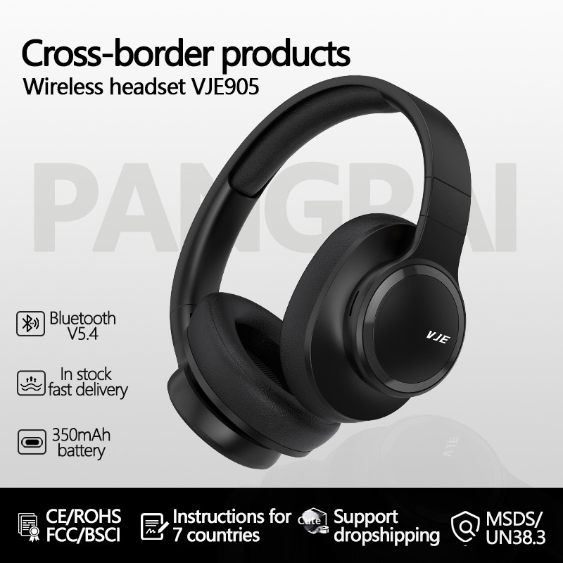 Wireless Over-ear Bluetooth Headphones With Full Coverage Bass_voghion.com