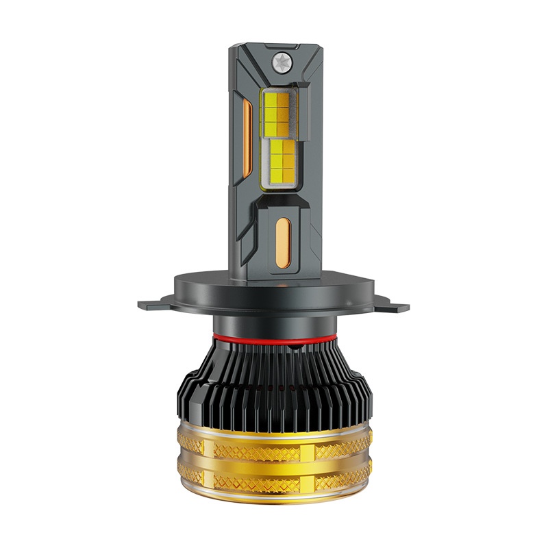 Żarówka LED do reflektorów samochodowych trójkolorowa, laserowa, H7, H11, H4, superjasna, zintegrowana, 9005, zmodyfikowana, światła drogowe i przeciwmgielne_voghion.com