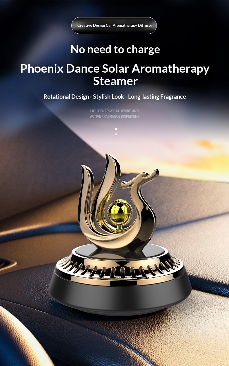 Solcelle bil luftfrisker roterende helikopter ornament_voghion.com