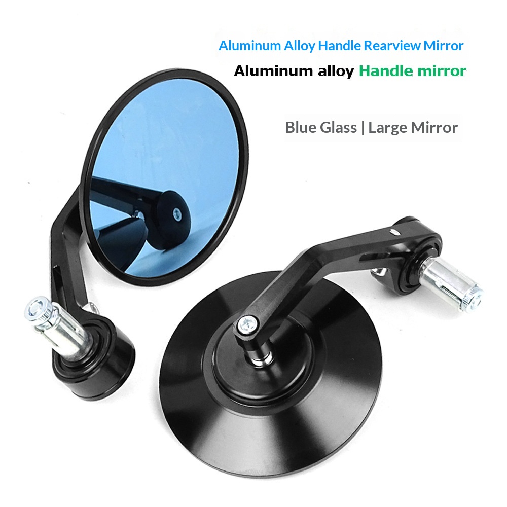 Vergrößerter CNC-gefräster Vollaluminium-Lenker, Zubehör für die Modifizierung des Rückspiegels von Elektrofahrzeugen, reflektierender, modifizierter Autospiegel_voghion.com
