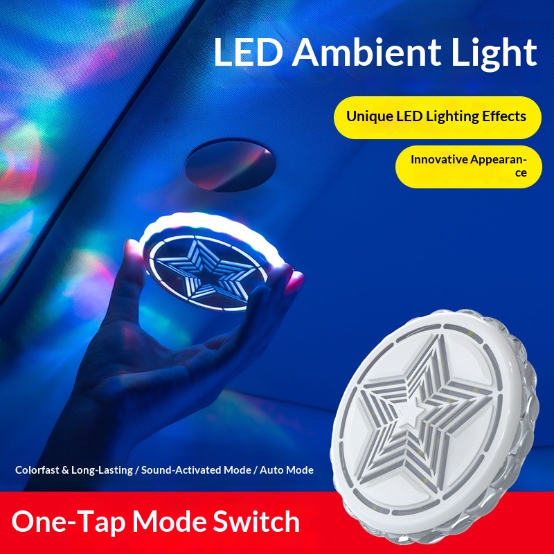 Installationsfreie, farbenfrohe LED-Innenraumbeleuchtung für Wohnmobile und Autos – dekorative Leselampe_voghion.com