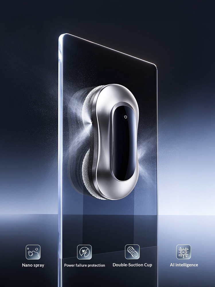 Water Spray Robot Automatic Household Window Glass Cleaning Artifact Double-Sided Cleaner/Device/Plug_voghion.com