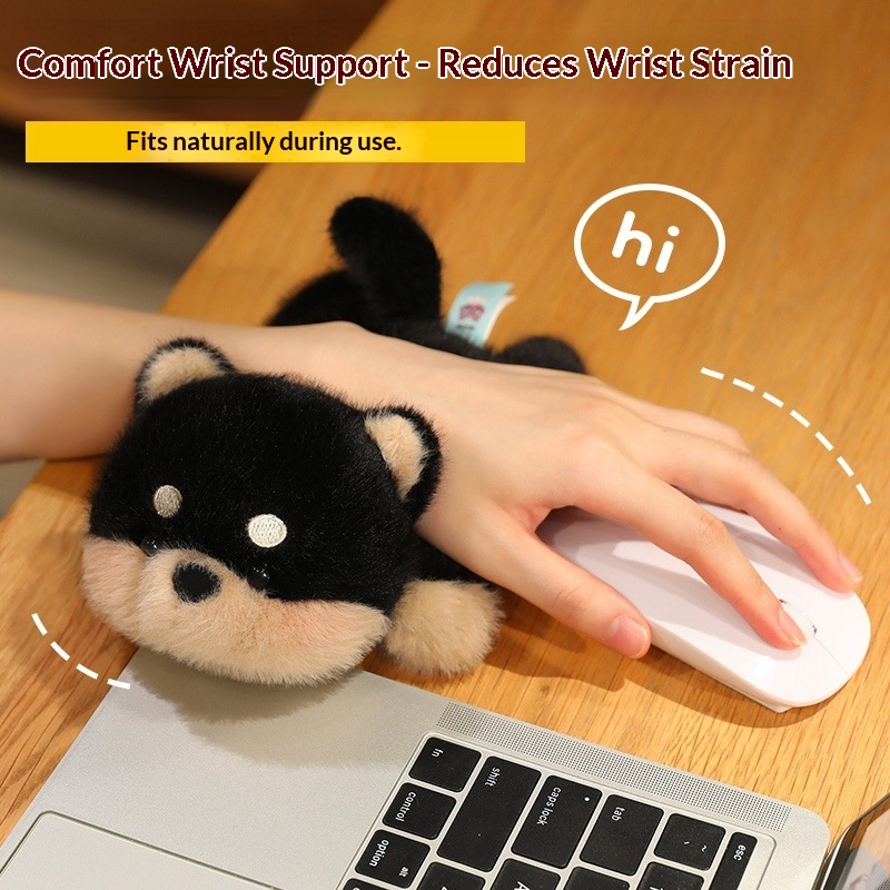 Cute Handheld Plush Toy Rest Mouse Wrist Support Desk Companion Doll Mini Animal_voghion.com