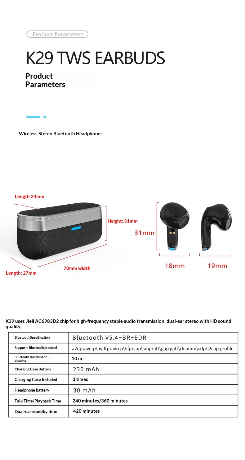 Bluetooth Headphones With Luxury Lychee Texture And Wireless Audio_voghion.com