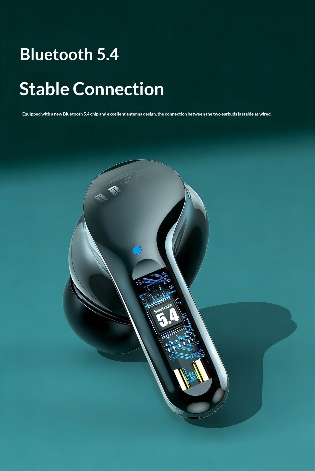 2026 Private Model Noise-Cancelling Clear Call TWS draadloze oordopjes met oplaadcase, compact en met lange batterijduur_voghion.com