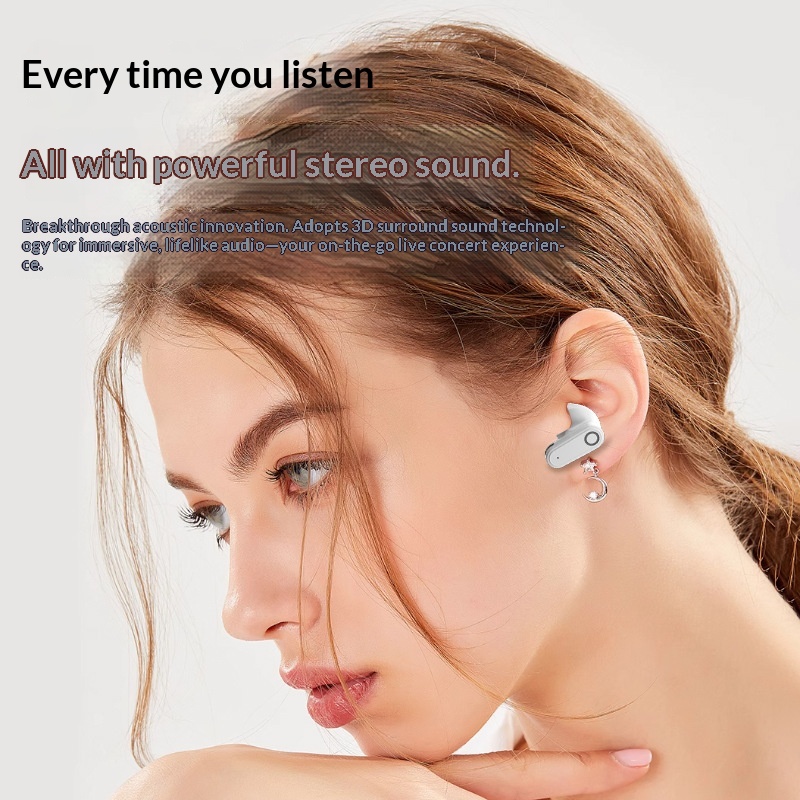 Huaqiangbei 2025 New Model True Wireless Semi-In-Ear Bluetooth Earphones Open-Ear Sports Noise Reduction_voghion.com