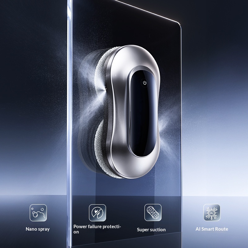 Water Spray Robot Automatic Household Window Glass Cleaning Artifact Double-Sided Cleaner/Device/Plug_voghion.com