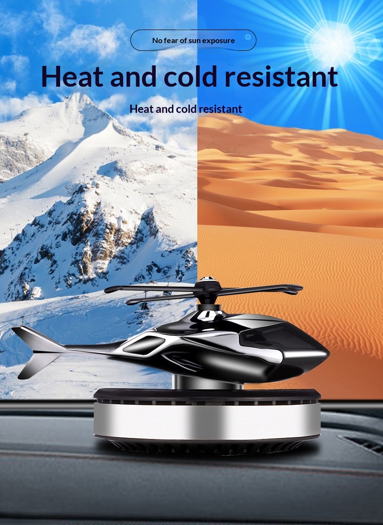 War Eagle Upgraded Solar Helicopter Aromatherapy Interior Dashboard Ornament High-end Car Perfume_voghion.com