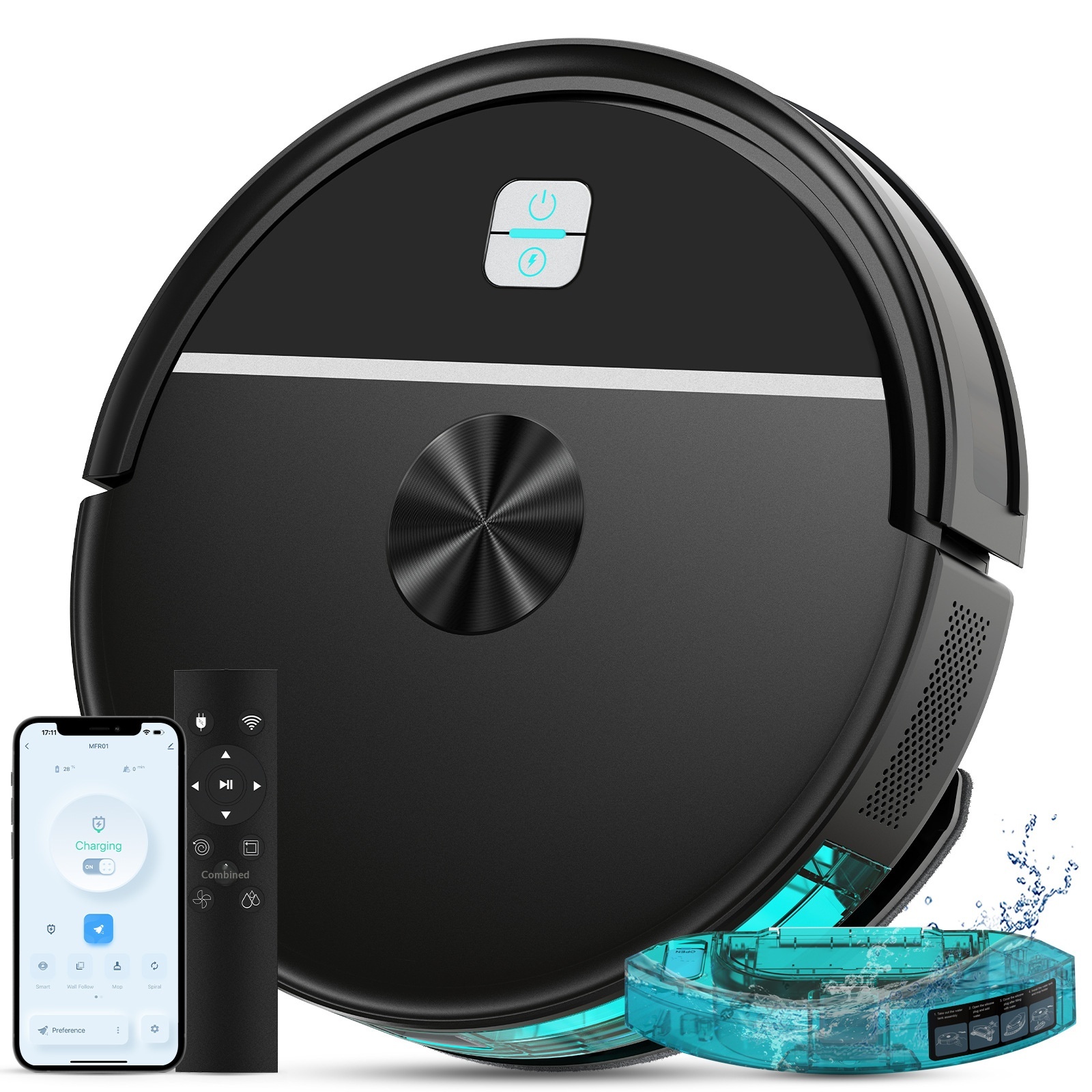 Sweeping Robot Cross-Border Smart Home APP Remote Control Automatic Charging Sweeping, Suction, And Mopping 3-in-1_voghion.com