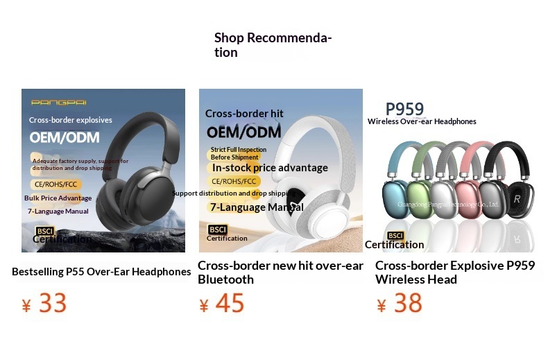 Bluetooth Headphones Wireless Over Ear With Deep Bass And Battery_voghion.com