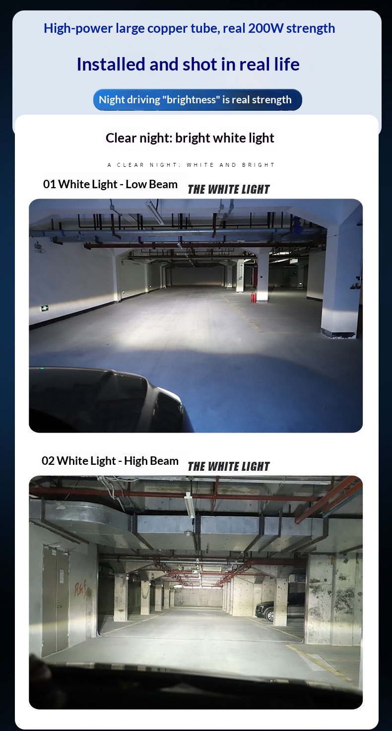 Żarówki led do reflektorów samochodowych trójkolorowy laser_voghion.com