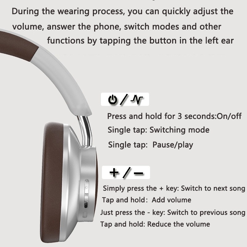 Cross-Border VJE902 Wireless Retro Color Bluetooth Earphones Leather Spray Paint Surface Sports Export Headset_voghion.com