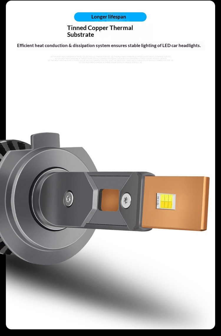 Lâmpadas led de farol para carro m5 bicolor alta luminosidade_voghion.com