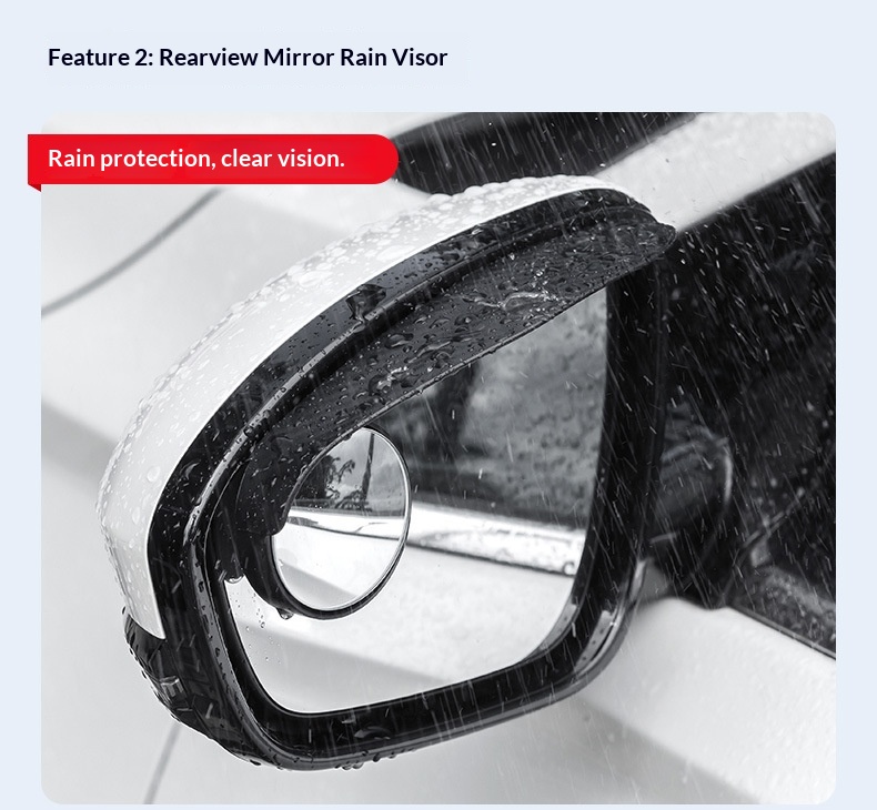 Espejo de ángulo muerto con protector de lluvia para coche_voghion.com