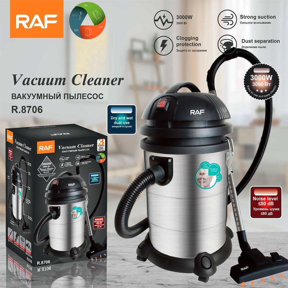 RAF EU Standard Cross-Border Dry Household Hotel Super Strong Suction High Power Handheld Bucket Vacuum Cleaner_voghion.com