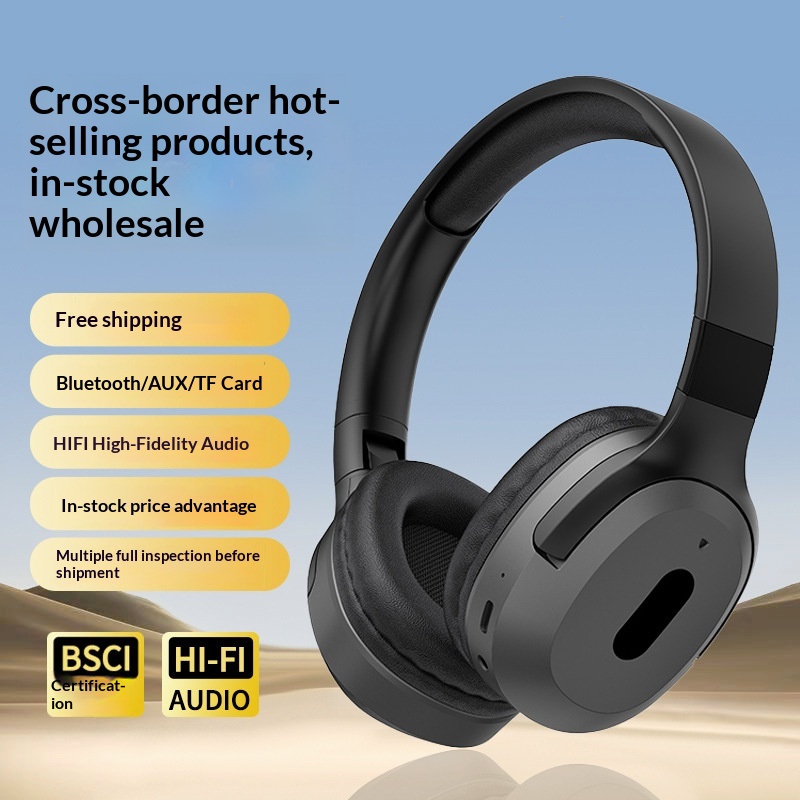 Nuove cuffie Bluetooth wireless over-ear di grande successo commerciale transfrontaliero con bassi potenti, adatte per lo sport e i telefoni cellulari,_voghion.com