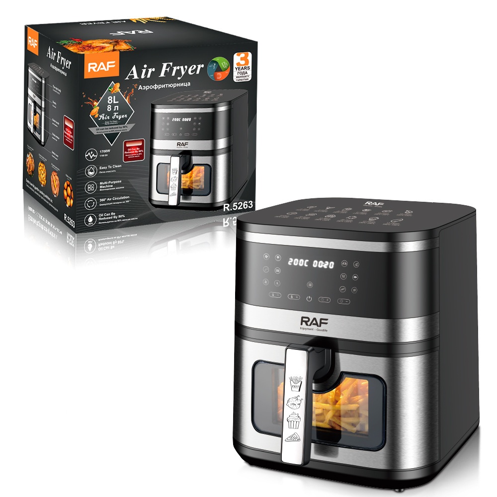 Large Capacity Electric Air Fryer With Electronic Touch Screen_voghion.com