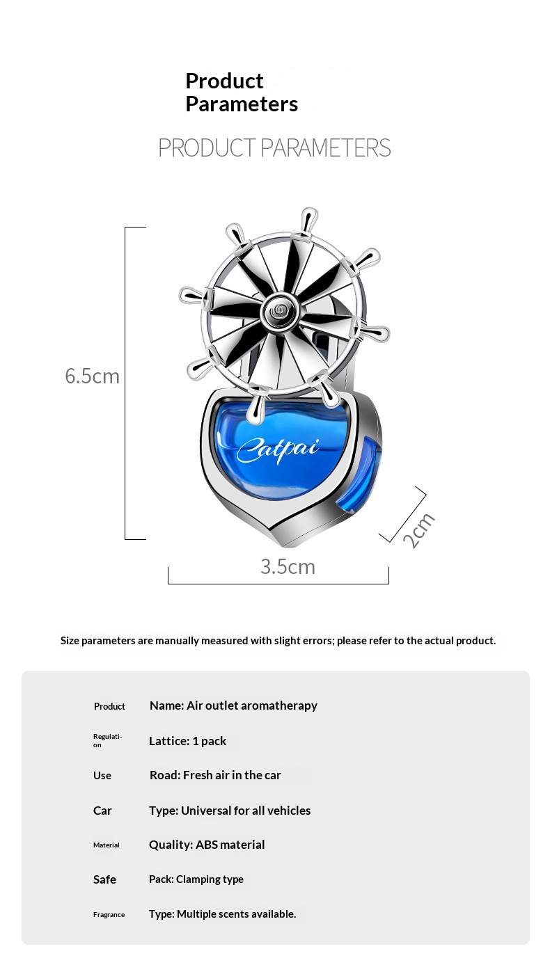 Bil luftfrisker roterende til ventilationsgitter langvarig duft_voghion.com
