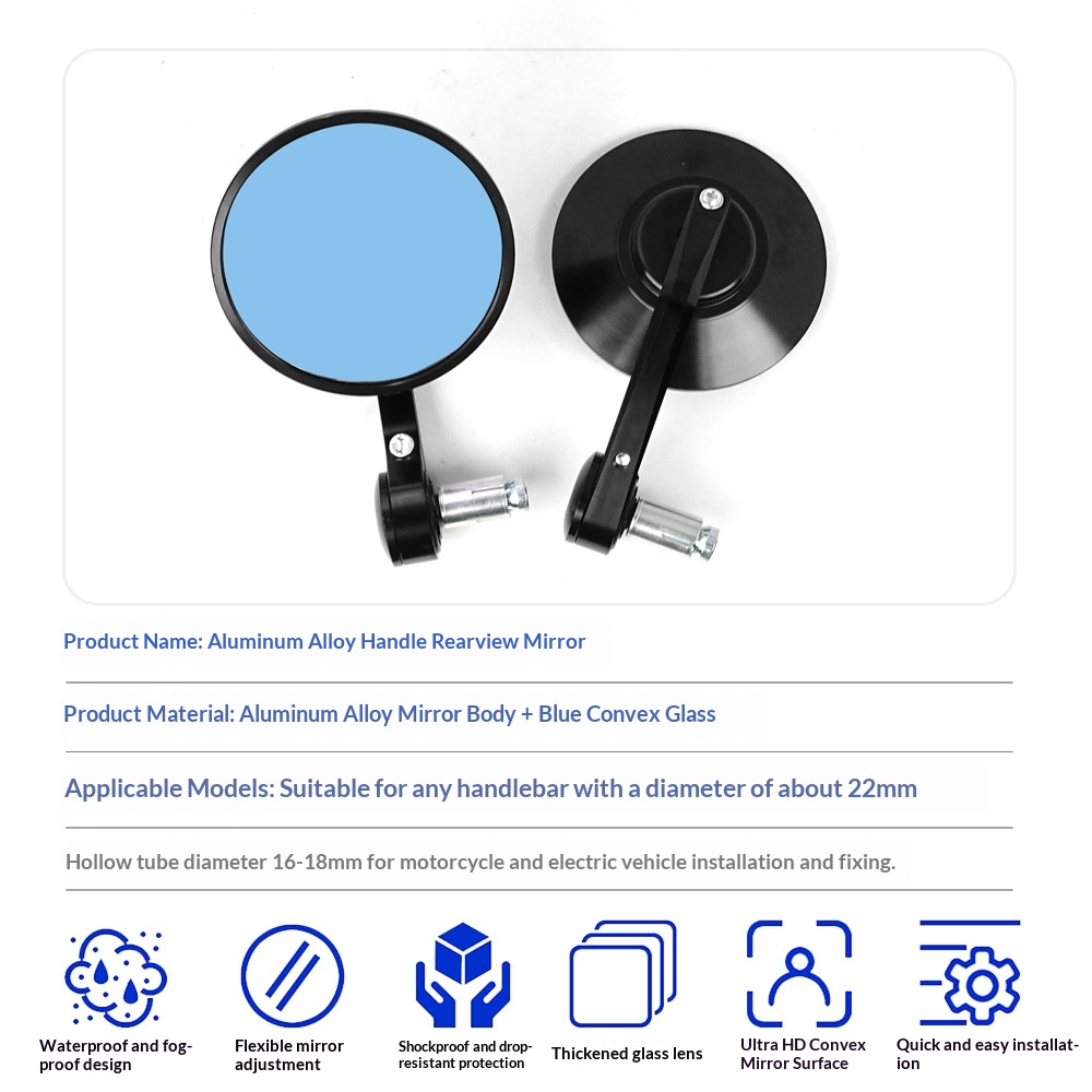 Kit espelho retrovisor dobrável elétrico em alumínio cnc_voghion.com