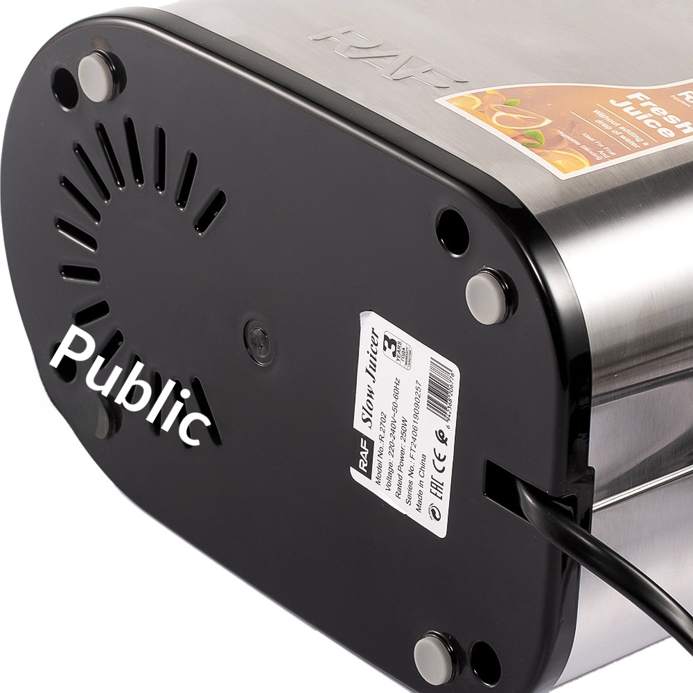 Spremiagrumi completamente automatico per frutta e verdura, conforme agli standard europei RAF, con funzione di separazione succo-polpa._voghion.com