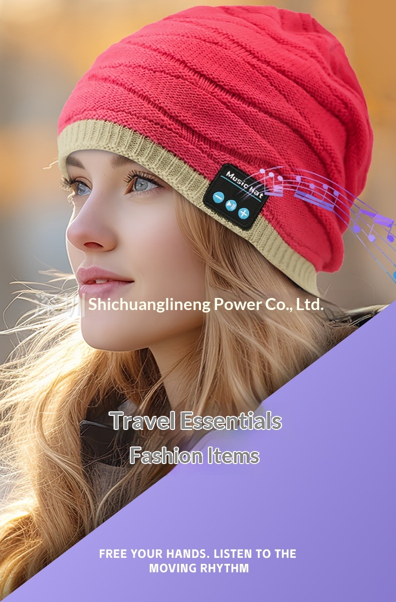 Knitted Bluetooth Beanie Hat With Wireless Headphones Music Cap_voghion.com