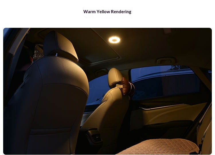 Éclairage LED sans installation pour coffre arrière, plafonnier de lecture intérieur de voiture_voghion.com