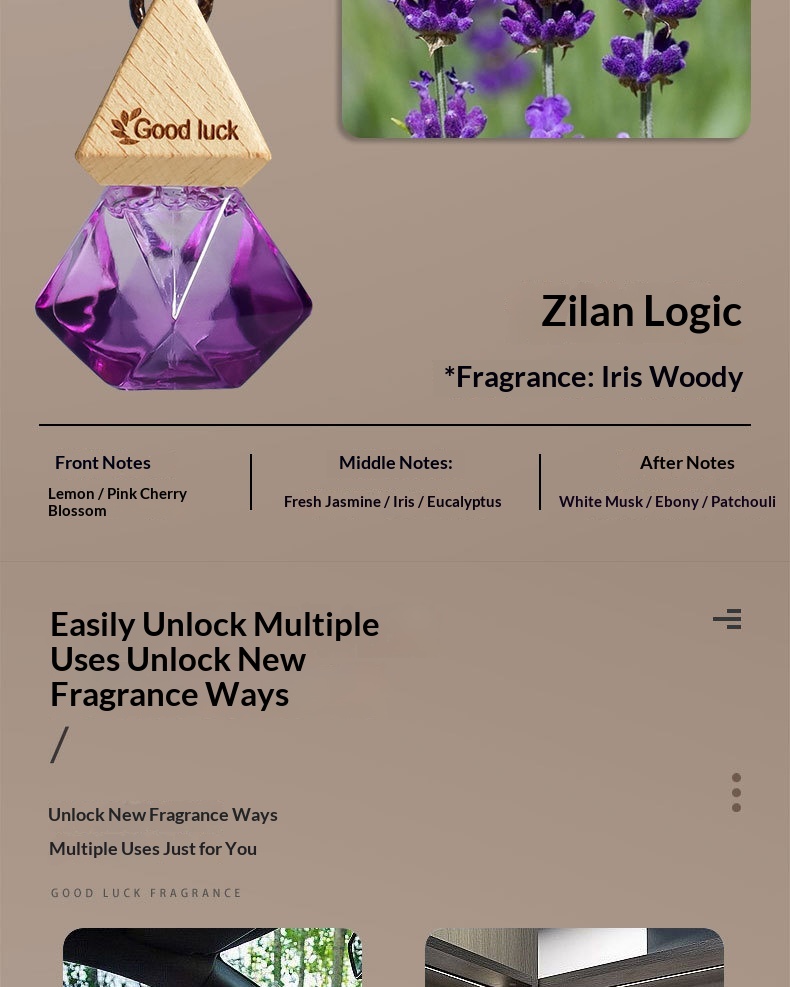 Bil luftfrisker hængende parfume langvarig duft_voghion.com