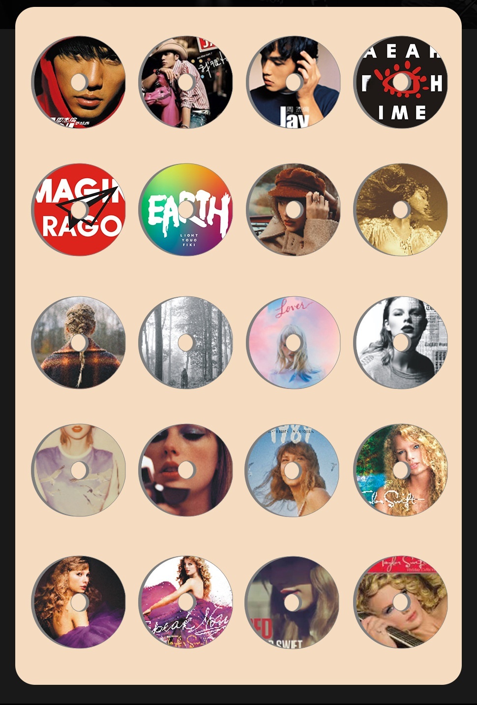 Air Vent Record Player Taylor Interior Light Fragrance Deodorizer High-end Car Decoration_voghion.com