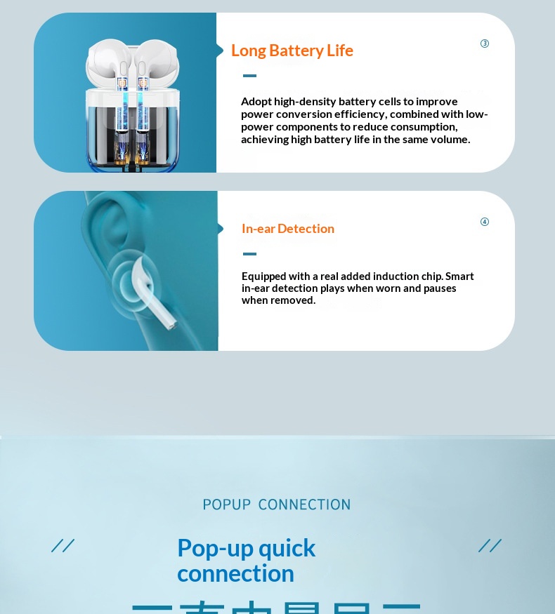 Wireless Bluetooth Earbuds With Touch Control And Stereo Sound_voghion.com