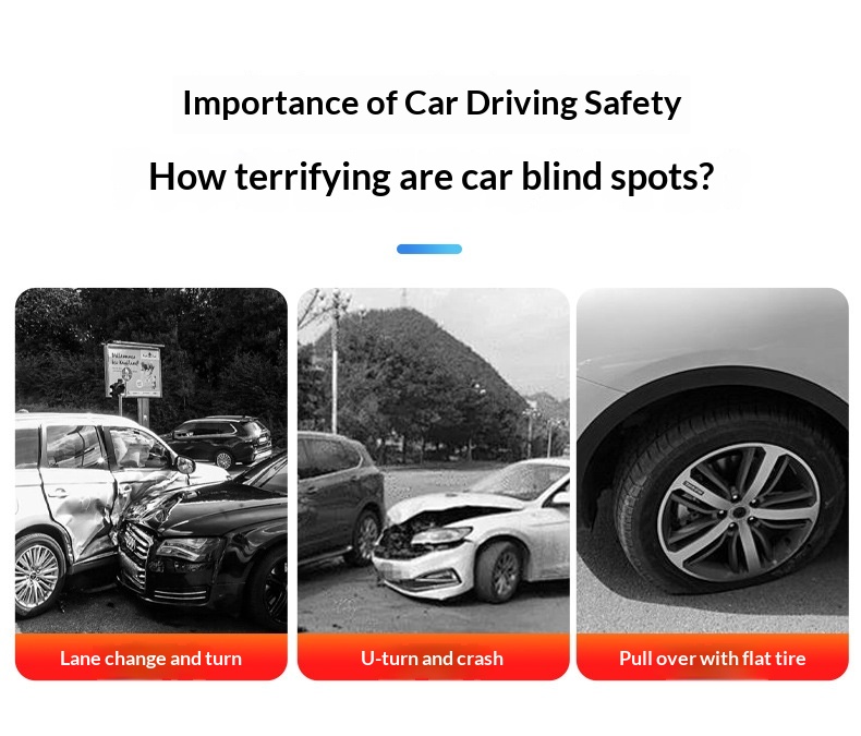 Rückfahrkamera-Zusatzausstattung, Rückfahrhilfe, Toter-Winkel-Spiegel, Weitwinkelspiegel, einstellbarer Winkel_voghion.com