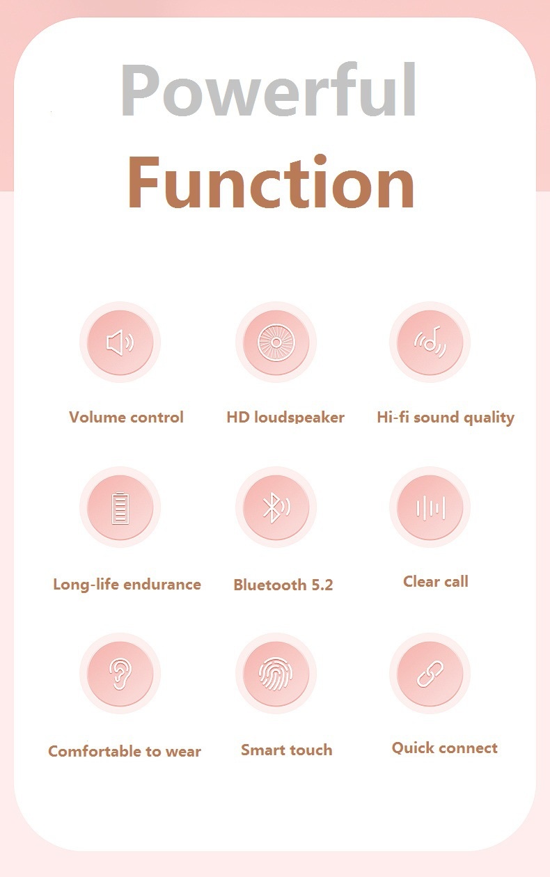 Wireless Bluetooth Headphones Macaron Gaming Earbuds Low Latency_voghion.com