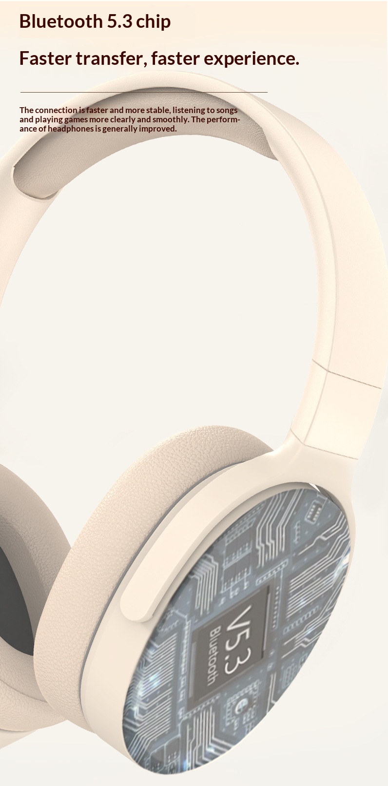 Wireless Over-ear Bluetooth Headphones With Heavy Bass For Gaming_voghion.com
